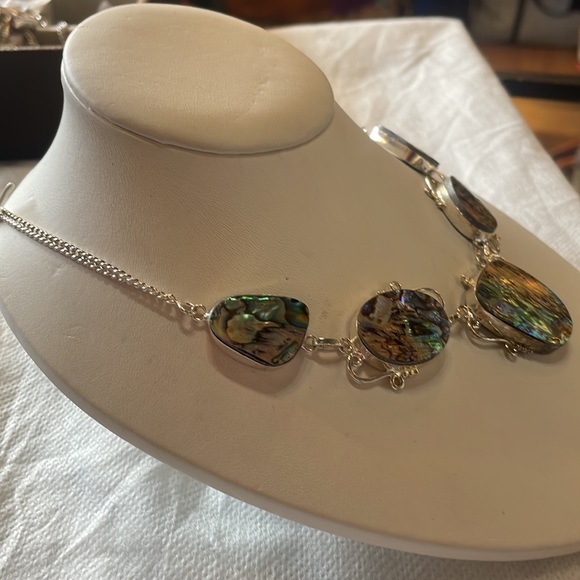 Abalone sterling silver necklace - Picture 3 of 6